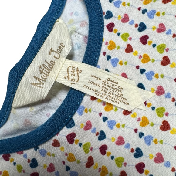 Matilda Jane Baby Girl’s Size 18-24 Months Heartstrings‎ Quilted Romper - Picture 6 of 13